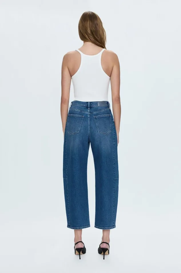 Women Eli High Rise Barrel Jean 8211 Augustus Pistola Denim Denim