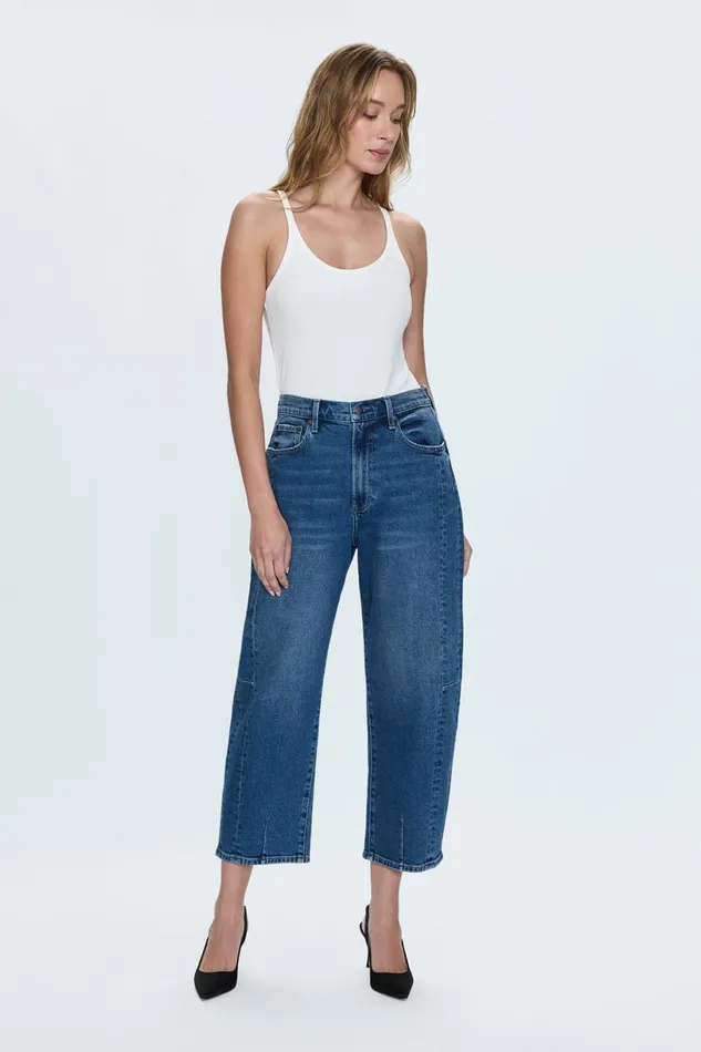 Women Eli High Rise Barrel Jean 8211 Augustus Pistola Denim Denim