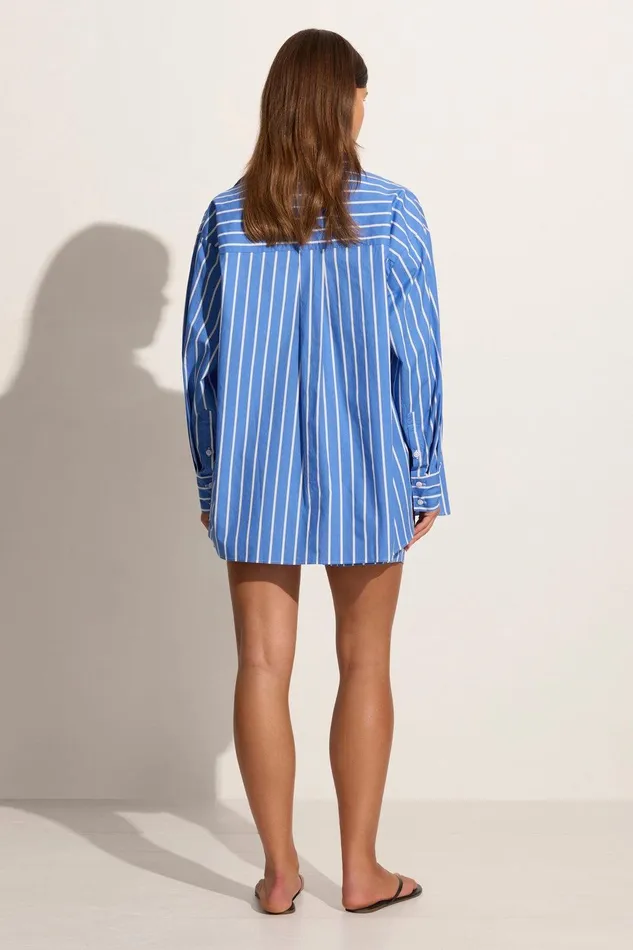 Women Elva Short Adia Stripe Ocean Blue Faithfull The Brand Skirts and Shorts Women Elva Short Adia Stripe Ocean Blue Faithfull The Brand Skirts and Shorts
