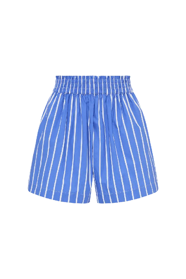 Women Elva Short Adia Stripe Ocean Blue Faithfull The Brand Skirts and Shorts Women Elva Short Adia Stripe Ocean Blue Faithfull The Brand Skirts and Shorts