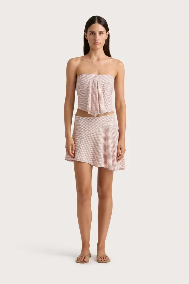 Women Emalee Mini Skirt Oliander Blush Faithfull The Brand Skirts and Shorts