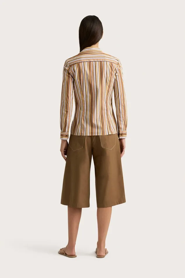 Women En Vau Shirt Terracotta Stripe Faithfull The Brand Tops Women En Vau Shirt Terracotta Stripe Faithfull The Brand Tops