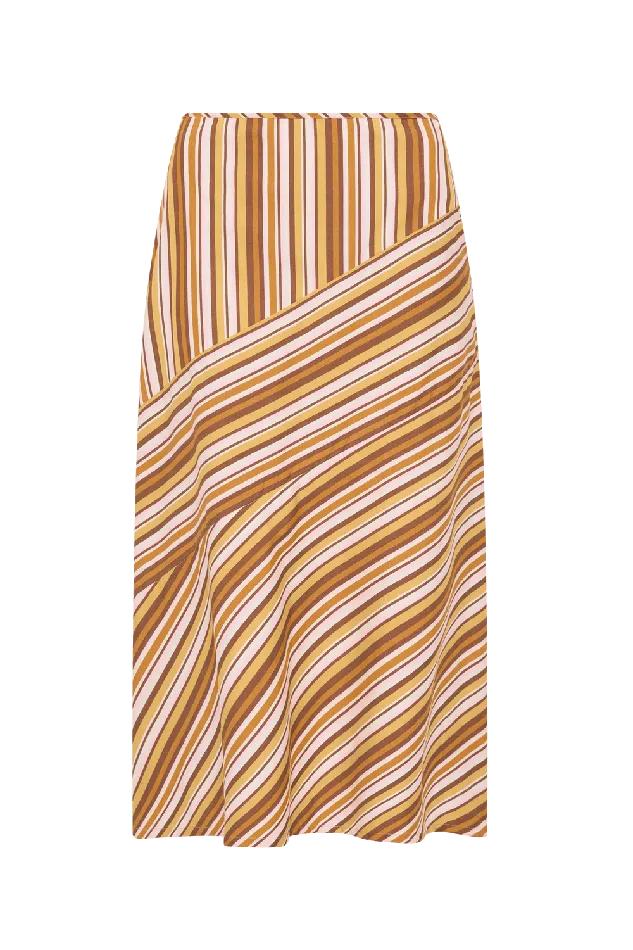 Women En Vau Skirt Terracotta Stripe Faithfull The Brand Skirts and Shorts Women En Vau Skirt Terracotta Stripe Faithfull The Brand Skirts and Shorts