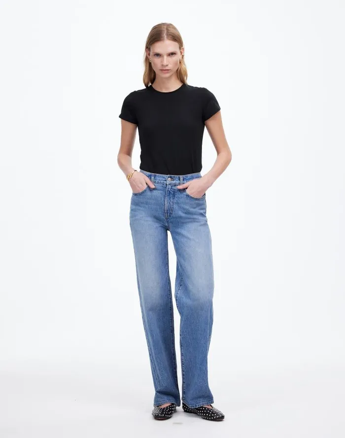 Women Essential Fit Tee Jet Black Madewell Tees