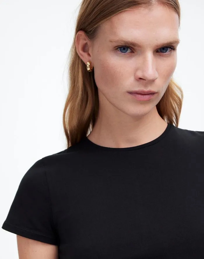Women Essential Fit Tee Jet Black Madewell Tees