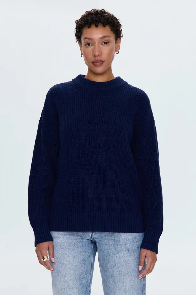 Women Eve Sweater 8211 Navy Pistola Denim Sweaters and Knits