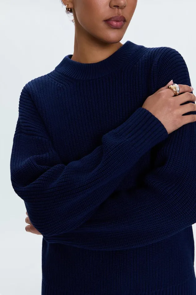 Women Eve Sweater 8211 Navy Pistola Denim Sweaters and Knits