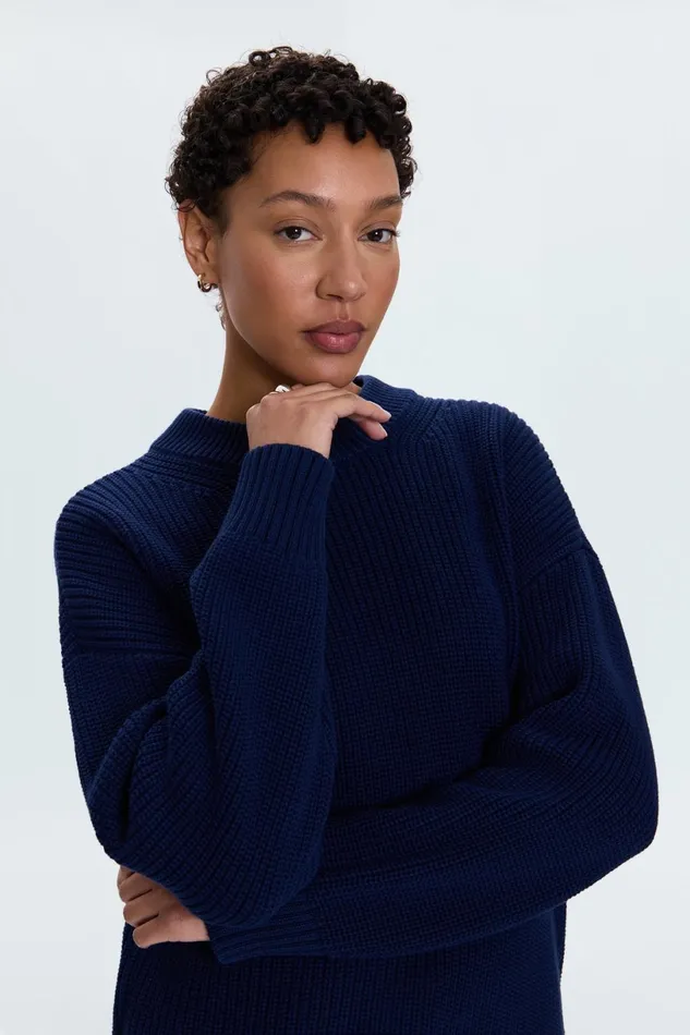 Women Eve Sweater 8211 Navy Pistola Denim Sweaters and Knits