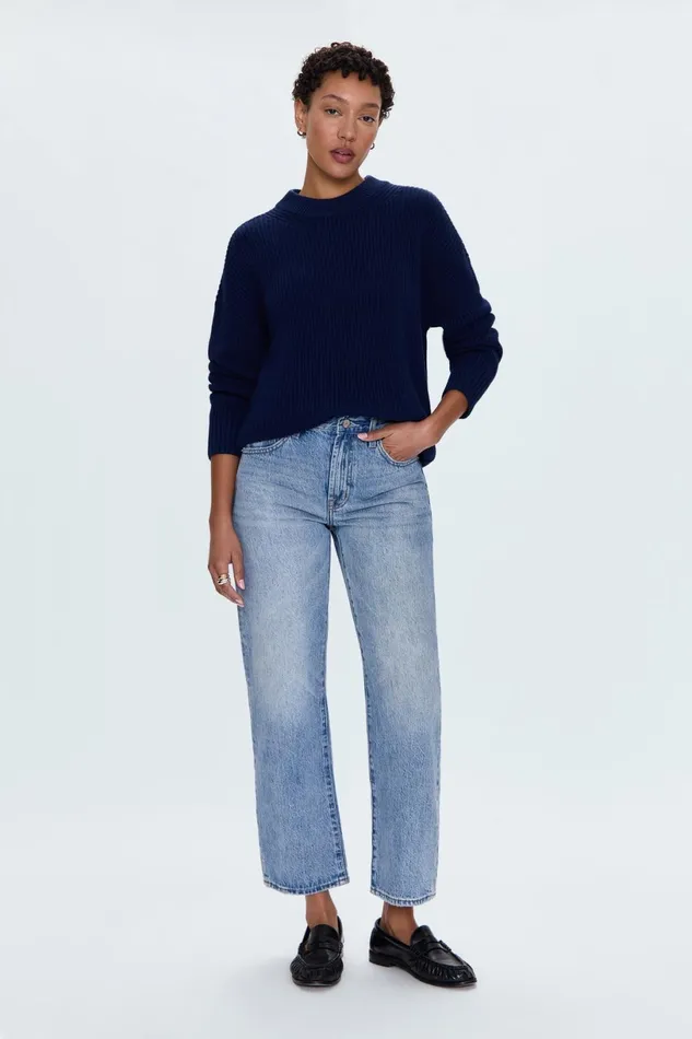 Women Eve Sweater 8211 Navy Pistola Denim Sweaters and Knits