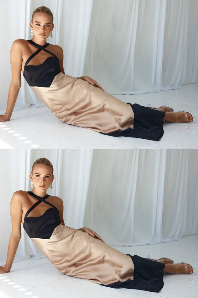 Women Evening Dresses Runaway The Label EVITA MAXI DRESS Blacksand