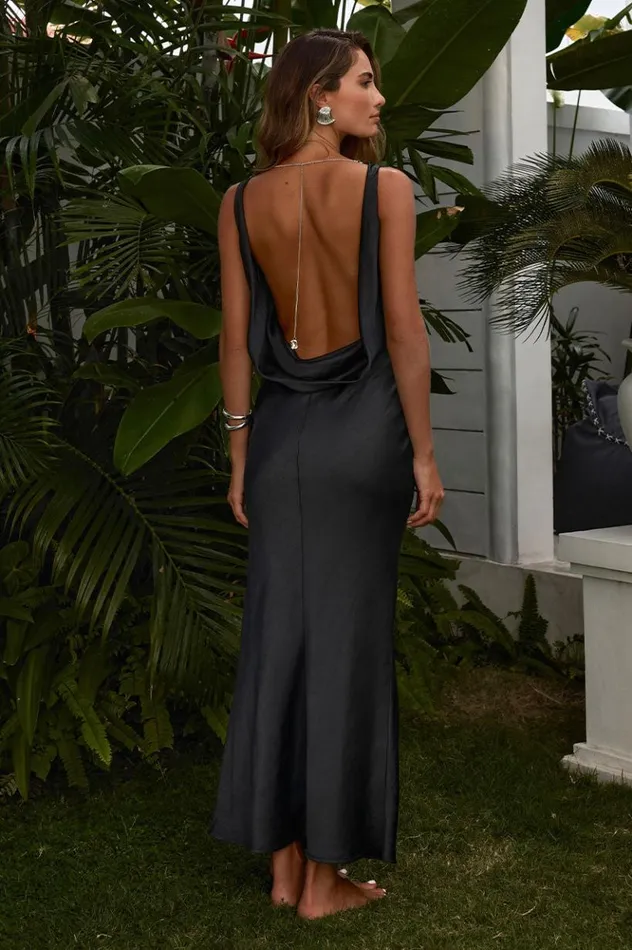 Women Evening Dresses Runaway The Label MANON MAXI DRESS Black