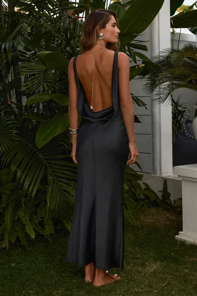 Women Evening Dresses Runaway The Label MANON MAXI DRESS Black