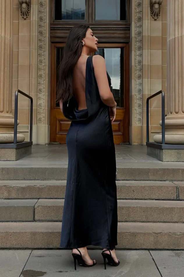 Women Evening Dresses Runaway The Label MANON MAXI DRESS Black