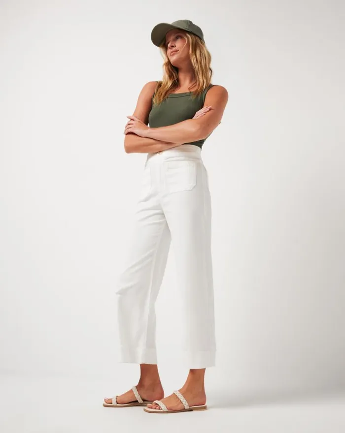 Women EVERYDAY ANKLE PANT White TravisMathew Pants