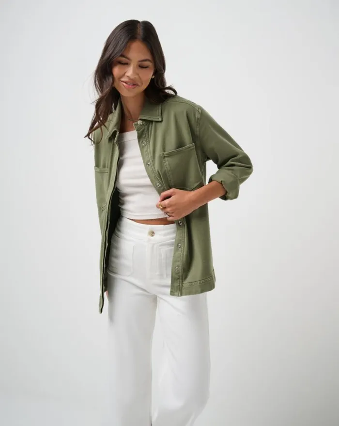 Women EVERYDAY BUTTON DOWN Clover TravisMathew Shirts and Tops