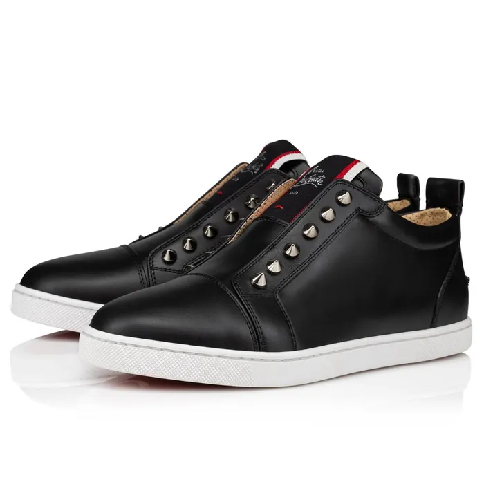 Women FAV Fique A Vontade Woman Sneakers 8211 Calf Leather 8211 Black Black Christian Louboutin Sneakers Women FAV Fique A Vontade Woman Sneakers 8211 Calf Leather 8211 Black Black Christian Louboutin Sneakers