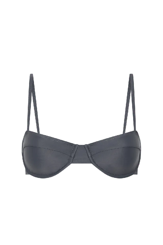 Women Farrah Bikini Top Charred Navy Faithfull The Brand Swim Women Farrah Bikini Top Charred Navy Faithfull The Brand Swim