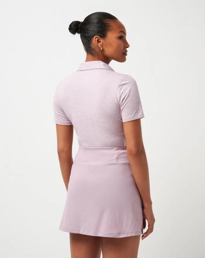 Women FEATHERWEIGHT ACTIVE POLO Heather Mauve Shadows TravisMathew Polos