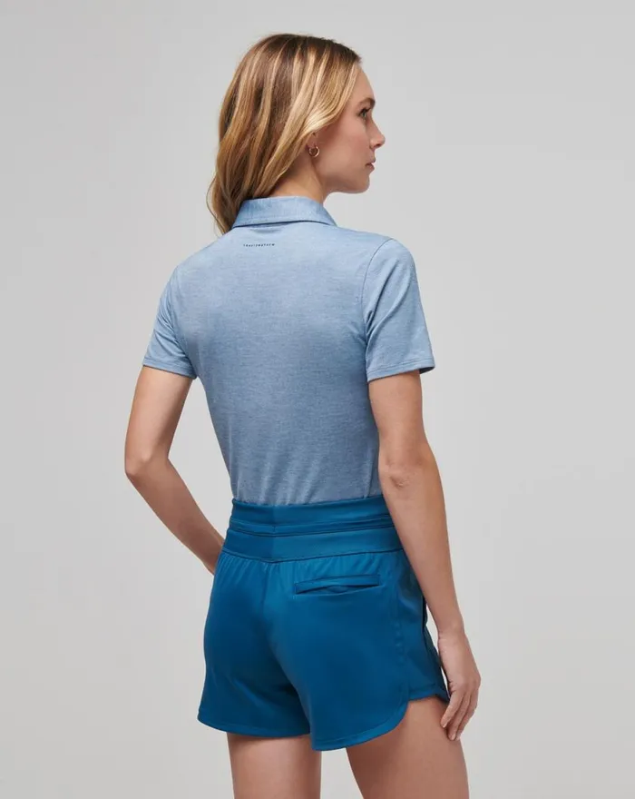 Women FEATHERWEIGHT ACTIVE POLO Heather Midnight TravisMathew Polos