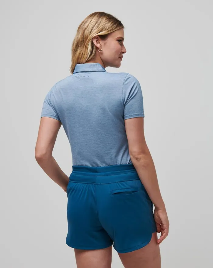 Women FEATHERWEIGHT ACTIVE POLO Heather Midnight TravisMathew Polos