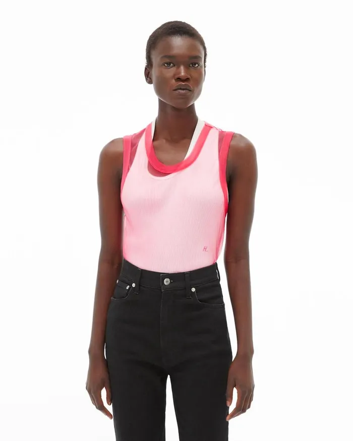 Women Femme Shell Tank Prism Pink Helmut Lang TShirts and Sweatshirts