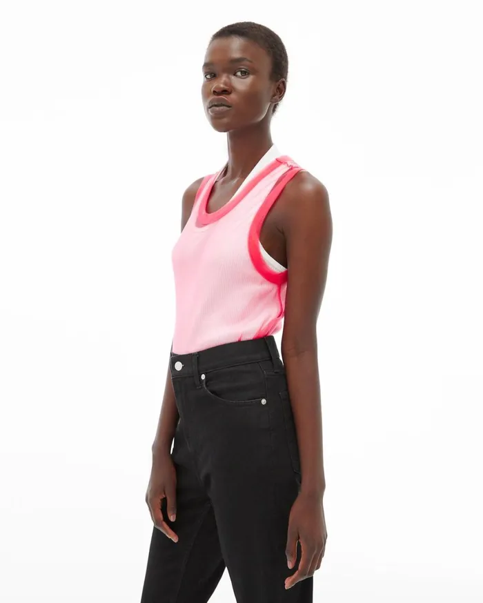 Women Femme Shell Tank Prism Pink Helmut Lang TShirts and Sweatshirts