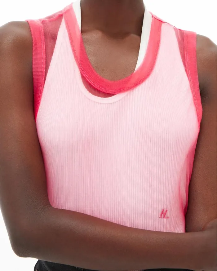 Women Femme Shell Tank Prism Pink Helmut Lang TShirts and Sweatshirts