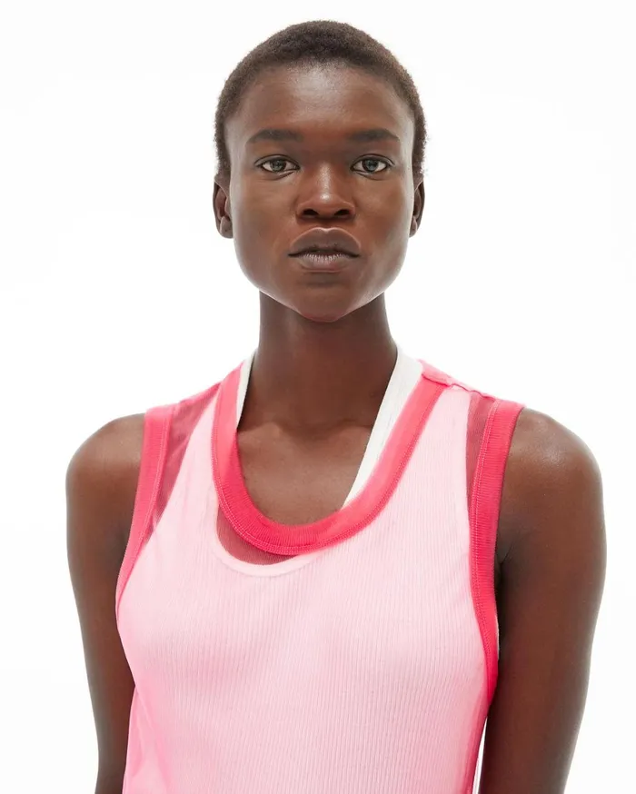 Women Femme Shell Tank Prism Pink Helmut Lang TShirts and Sweatshirts