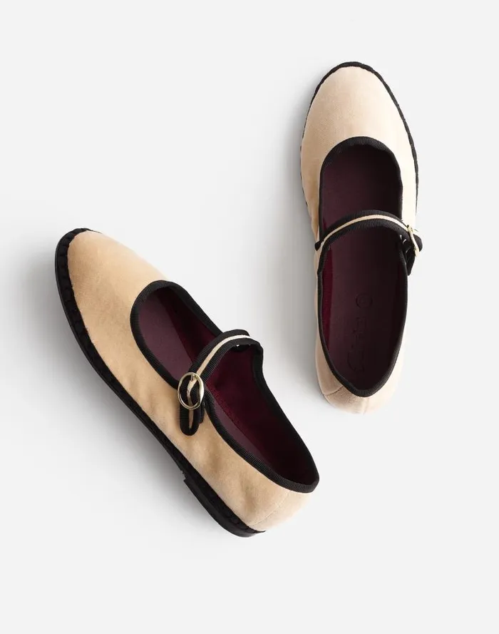 Women FlabelUS Theodora Mary Janes Earthy Mocha Madewell Flats and Loafers