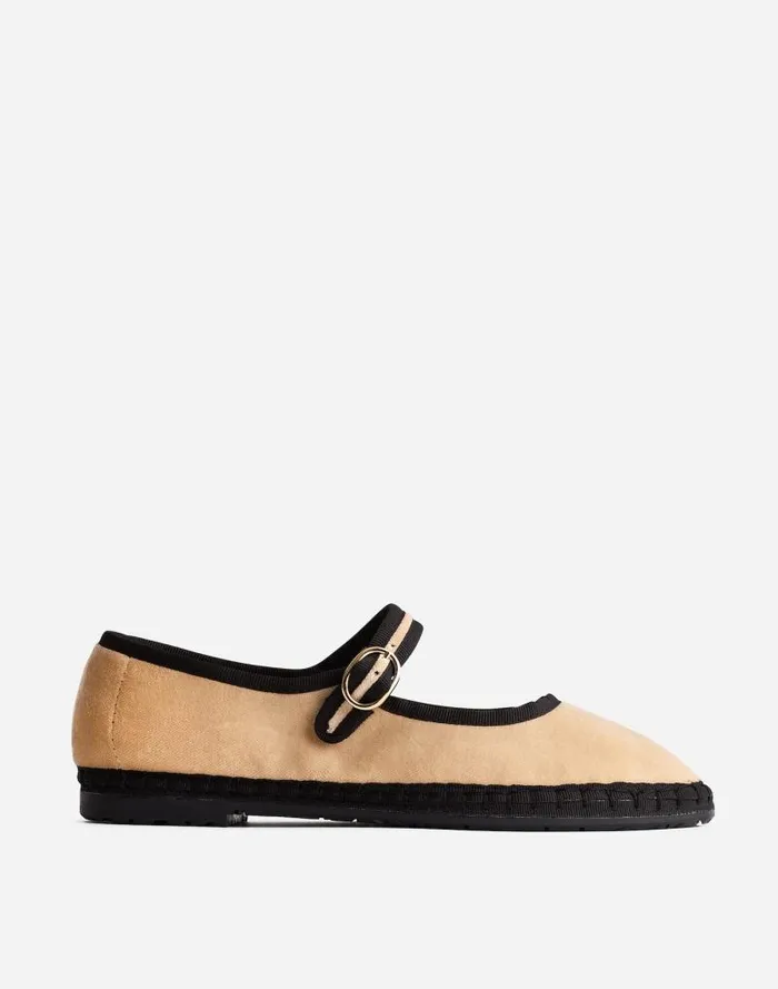 Women FlabelUS Theodora Mary Janes Earthy Mocha Madewell Flats and Loafers
