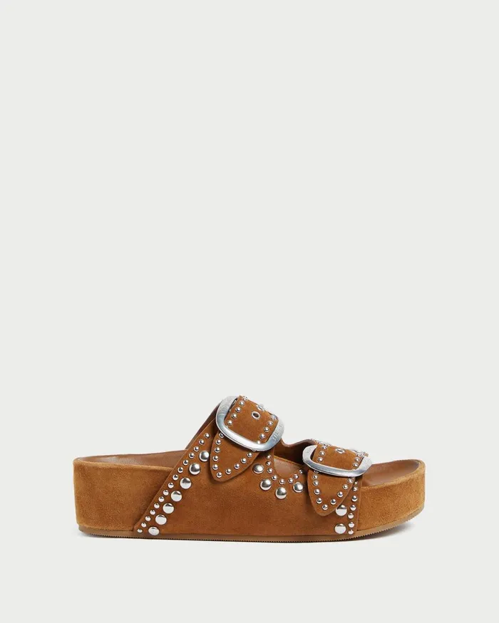 Women Flat Sandals Loeffler Randall Jack Cacao Suede Studded Sandal L Flat Sandals L Footwear Women Flat Sandals Loeffler Randall Jack Cacao Suede Studded Sandal L Flat Sandals L Footwear