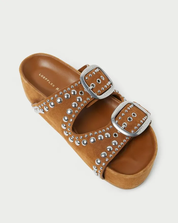 Women Flat Sandals Loeffler Randall Jack Cacao Suede Studded Sandal L Flat Sandals L Footwear Women Flat Sandals Loeffler Randall Jack Cacao Suede Studded Sandal L Flat Sandals L Footwear