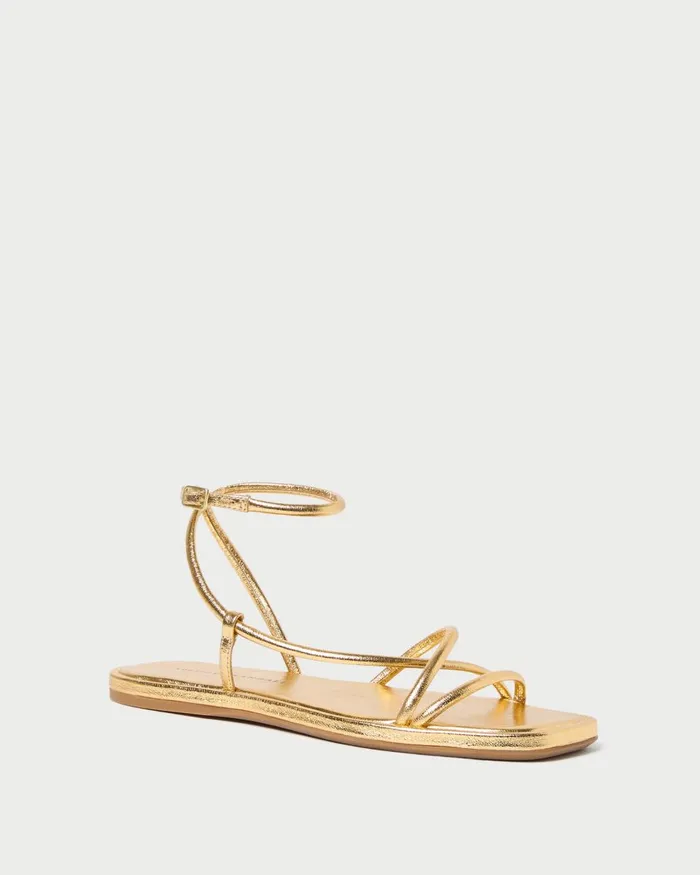Women Flat Sandals Loeffler Randall Noor Gold Leather Flat Sandal I Flat Sandals I Footwear Women Flat Sandals Loeffler Randall Noor Gold Leather Flat Sandal I Flat Sandals I Footwear