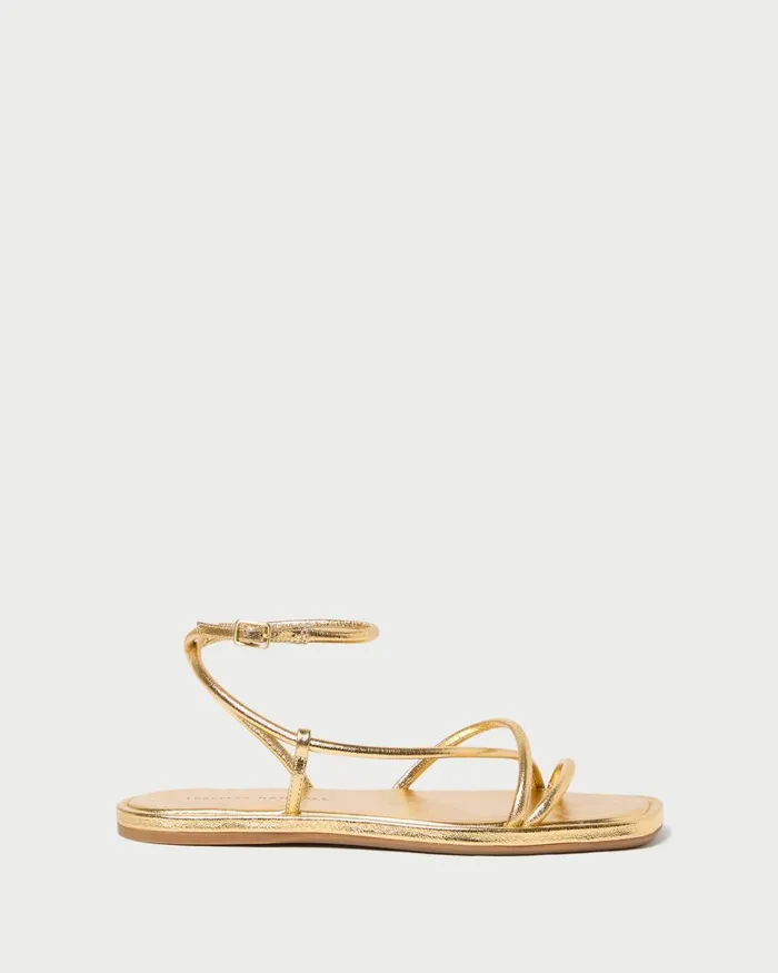 Women Flat Sandals Loeffler Randall Noor Gold Leather Flat Sandal I Flat Sandals I Footwear Women Flat Sandals Loeffler Randall Noor Gold Leather Flat Sandal I Flat Sandals I Footwear