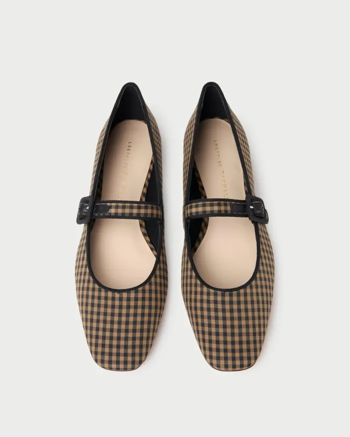 Women Flats and Loafers Loeffler Randall Ginger BrownBlack Check Mary Jane L Flats L Footwear Women Flats and Loafers Loeffler Randall Ginger BrownBlack Check Mary Jane L Flats L Footwear