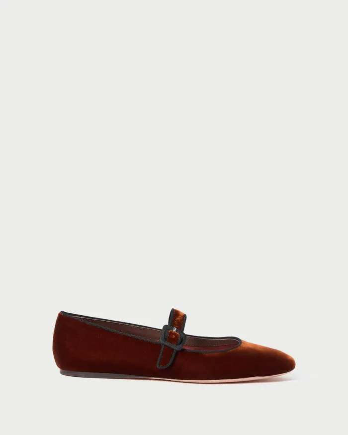 Women Flats and Loafers Loeffler Randall Ginger Sienna Velvet Mary Jane Women Flats and Loafers Loeffler Randall Ginger Sienna Velvet Mary Jane
