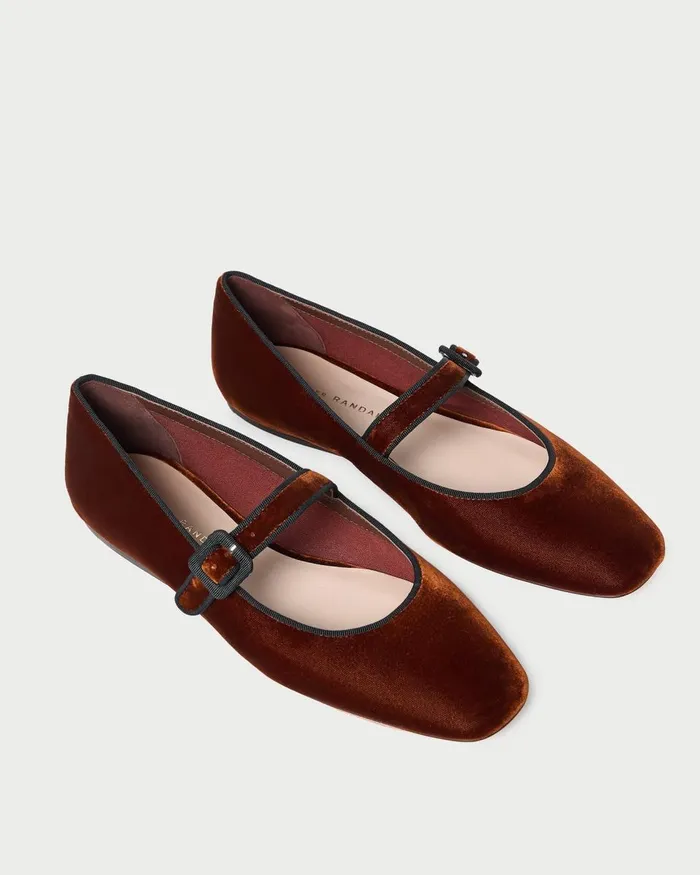 Women Flats and Loafers Loeffler Randall Ginger Sienna Velvet Mary Jane Women Flats and Loafers Loeffler Randall Ginger Sienna Velvet Mary Jane