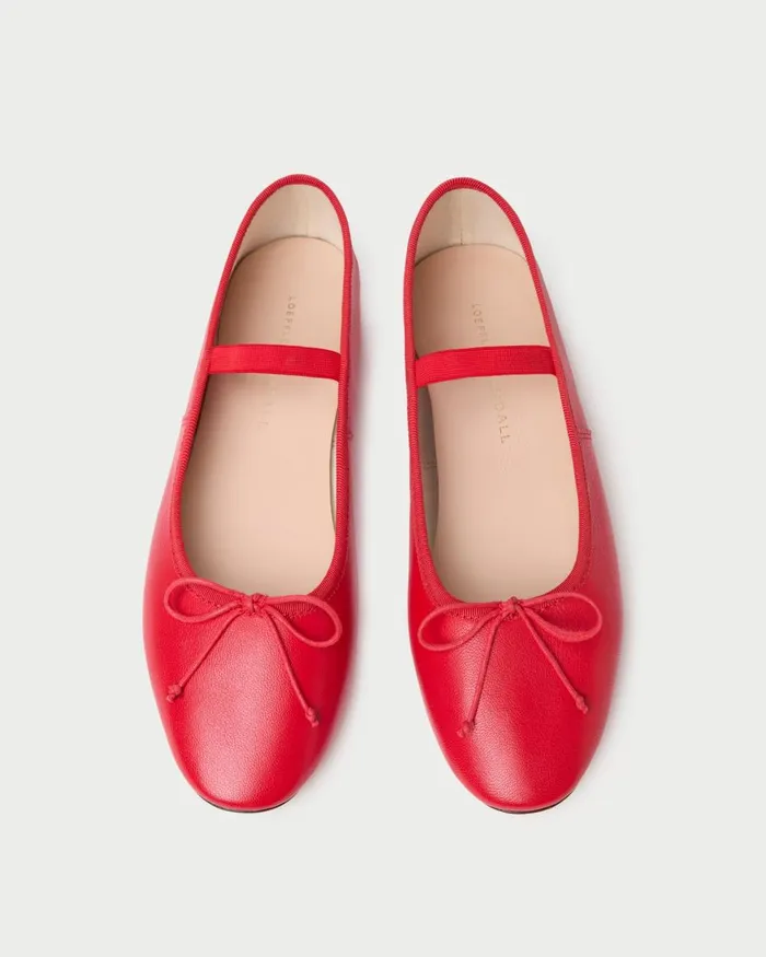 Women Flats and Loafers Loeffler Randall Leonie Red Leather Ballet Flat I Flats I Footwear Women Flats and Loafers Loeffler Randall Leonie Red Leather Ballet Flat I Flats I Footwear