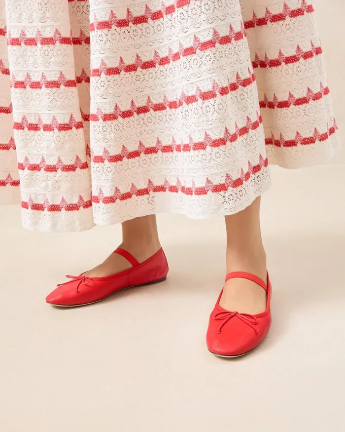 Women Flats and Loafers Loeffler Randall Leonie Red Leather Ballet Flat I Flats I Footwear Women Flats and Loafers Loeffler Randall Leonie Red Leather Ballet Flat I Flats I Footwear