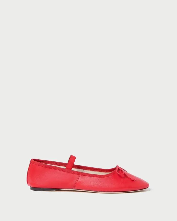 Women Flats and Loafers Loeffler Randall Leonie Red Leather Ballet Flat I Flats I Footwear Women Flats and Loafers Loeffler Randall Leonie Red Leather Ballet Flat I Flats I Footwear