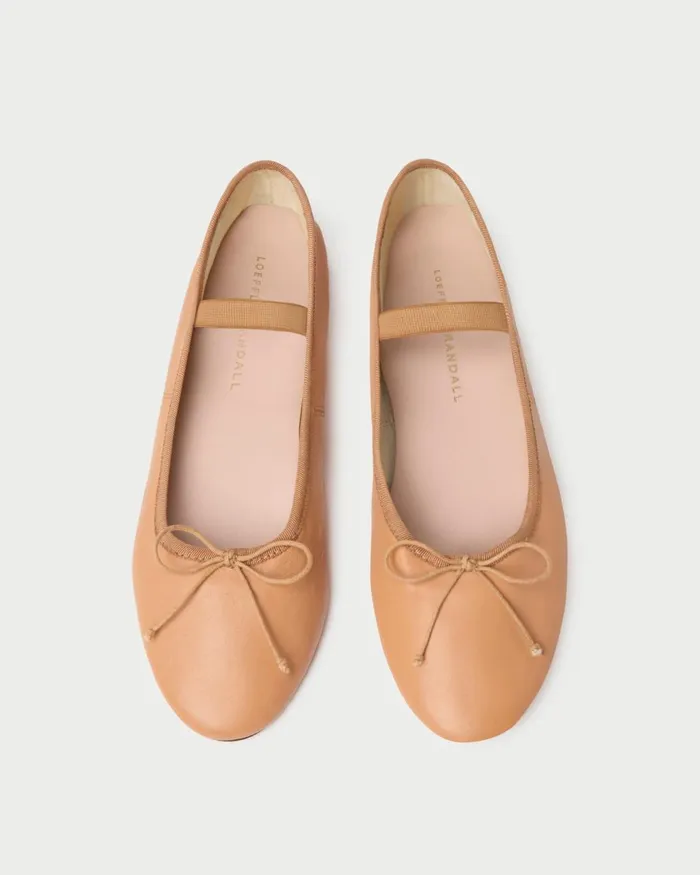 Women Flats and Loafers Loeffler Randall Leonie Soft Ballet Flat Caramel