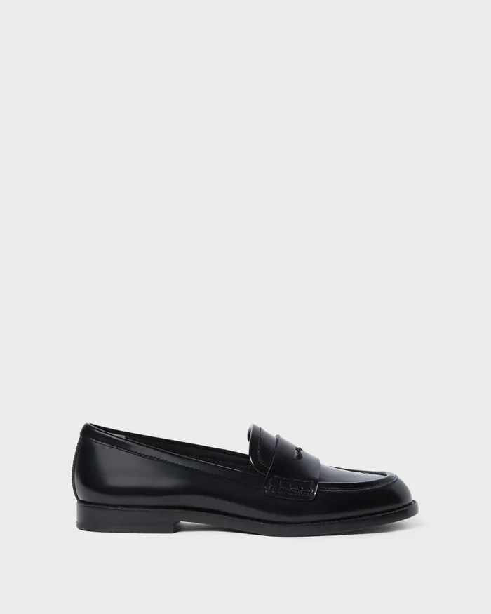 Women Flats and Loafers Loeffler Randall Rachel Black Leather Loafer Women Flats and Loafers Loeffler Randall Rachel Black Leather Loafer