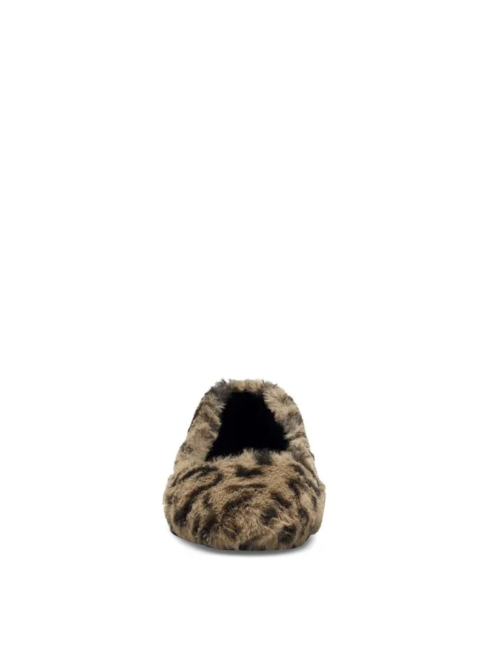 Women Flats Jessica Simpson Brinley Flat In Leopard FauxFur Fuzzy Natural Leopard