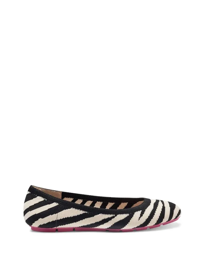 Women Flats Jessica Simpson Brinley Flat In Zebra Black And White Zebra