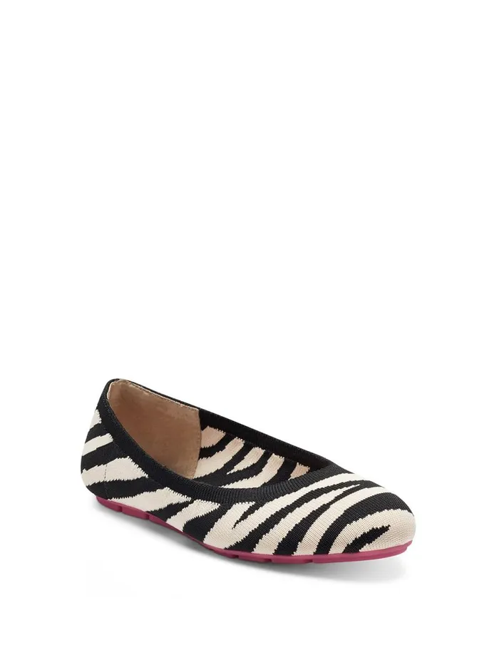 Women Flats Jessica Simpson Brinley Flat In Zebra Black And White Zebra