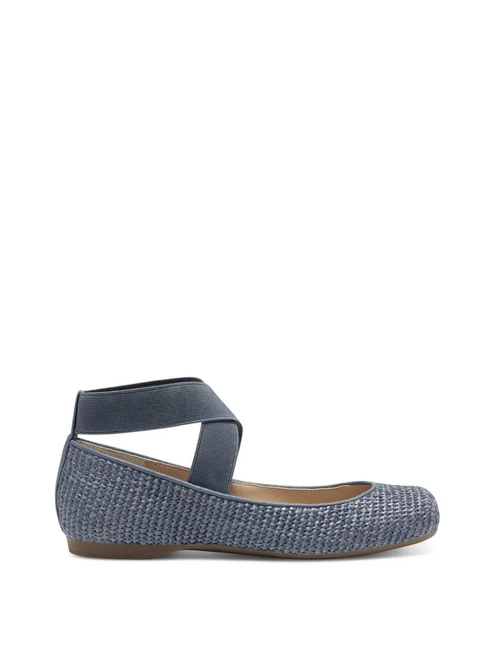 Women Flats Jessica Simpson Mandalaye Ballet Flat In Ash Blue Woven Ash Blue