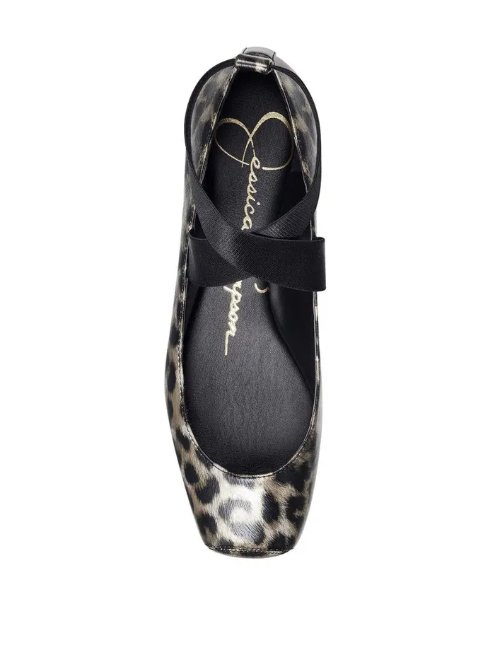 Women Flats Jessica Simpson Mandalaye Ballet Flat In Golden Leopard Golden Leopard