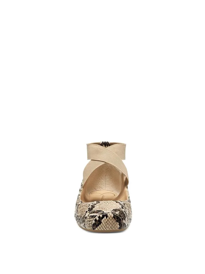 Women Flats Jessica Simpson Mandalaye Ballet Flat In Khaki Khaki Quilted Snake
