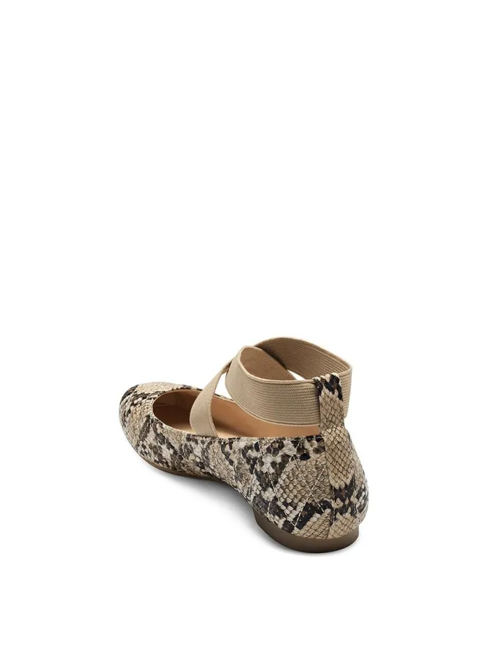 Women Flats Jessica Simpson Mandalaye Ballet Flat In Khaki Khaki Quilted Snake