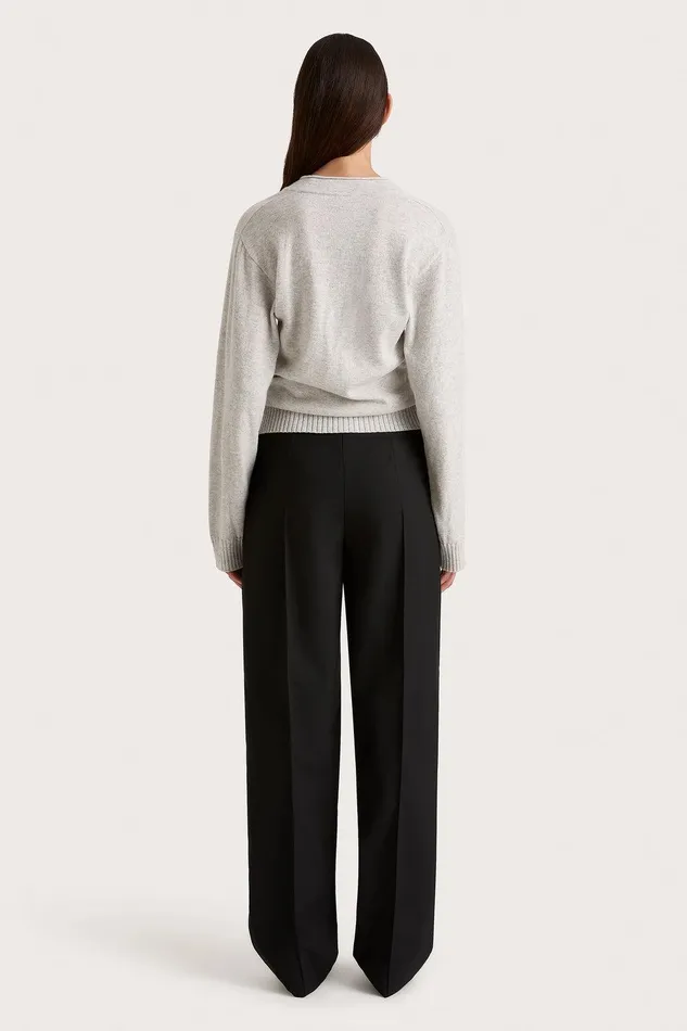 Women Frederikke Cashmere Sweater Grey Marle Faithfull The Brand Tops Women Frederikke Cashmere Sweater Grey Marle Faithfull The Brand Tops